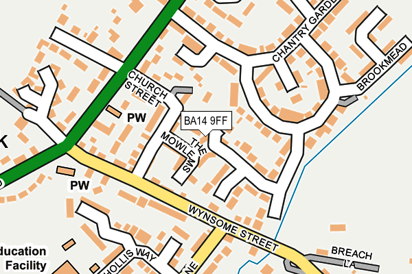 BA14 9FF map - OS OpenMap – Local (Ordnance Survey)