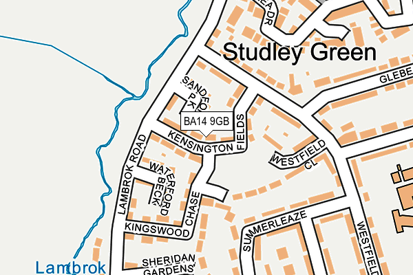 BA14 9GB map - OS OpenMap – Local (Ordnance Survey)