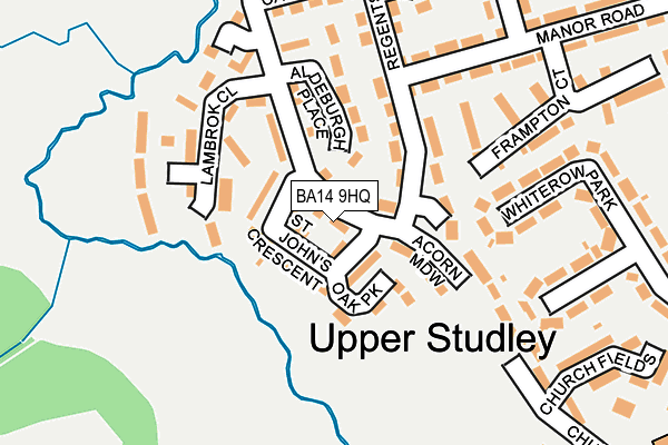 BA14 9HQ map - OS OpenMap – Local (Ordnance Survey)