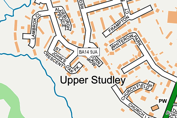 BA14 9JA map - OS OpenMap – Local (Ordnance Survey)