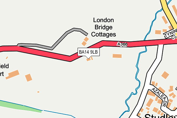 BA14 9LB map - OS OpenMap – Local (Ordnance Survey)