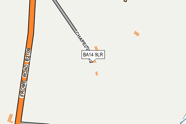 BA14 9LR map - OS OpenMap – Local (Ordnance Survey)