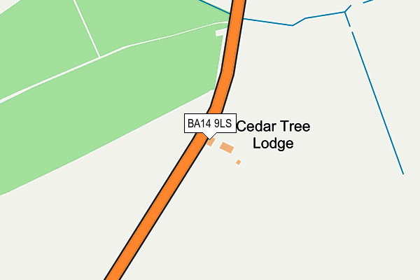 BA14 9LS map - OS OpenMap – Local (Ordnance Survey)