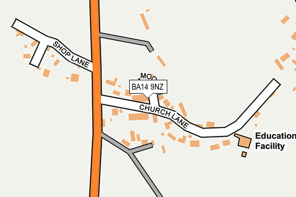 BA14 9NZ map - OS OpenMap – Local (Ordnance Survey)