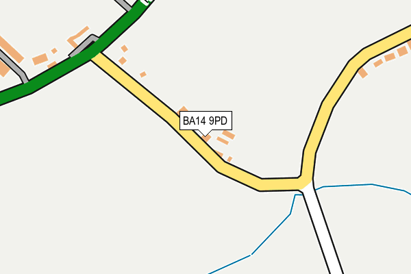 BA14 9PD map - OS OpenMap – Local (Ordnance Survey)