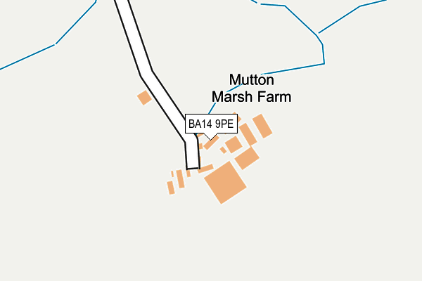 BA14 9PE map - OS OpenMap – Local (Ordnance Survey)