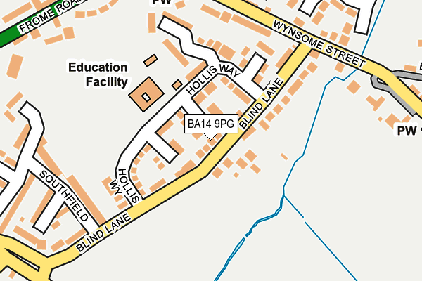 BA14 9PG map - OS OpenMap – Local (Ordnance Survey)