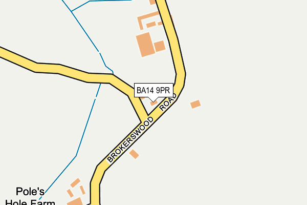 BA14 9PR map - OS OpenMap – Local (Ordnance Survey)