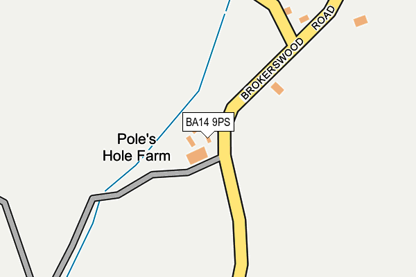 BA14 9PS map - OS OpenMap – Local (Ordnance Survey)