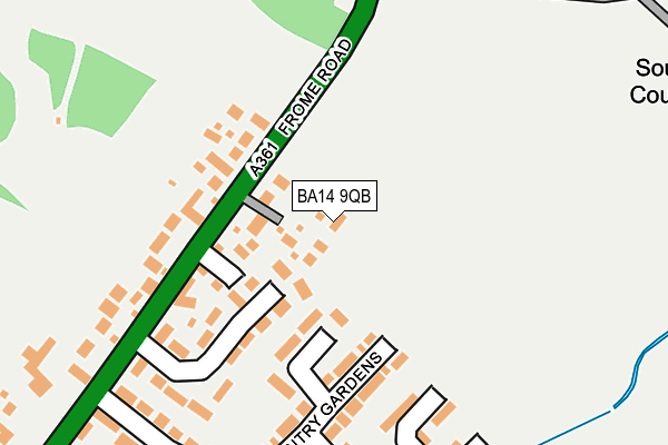 BA14 9QB map - OS OpenMap – Local (Ordnance Survey)