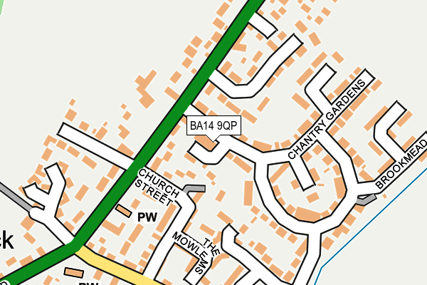 BA14 9QP map - OS OpenMap – Local (Ordnance Survey)