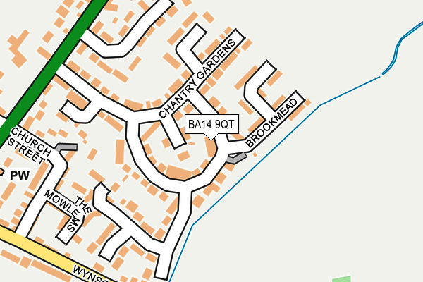 BA14 9QT map - OS OpenMap – Local (Ordnance Survey)