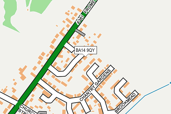 BA14 9QY map - OS OpenMap – Local (Ordnance Survey)