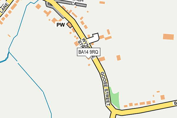 BA14 9RQ map - OS OpenMap – Local (Ordnance Survey)