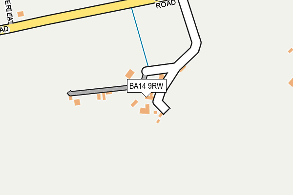 BA14 9RW map - OS OpenMap – Local (Ordnance Survey)