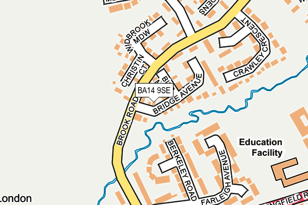 BA14 9SE map - OS OpenMap – Local (Ordnance Survey)