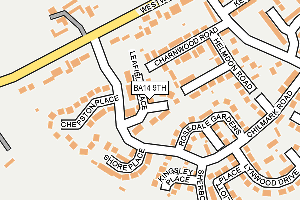 BA14 9TH map - OS OpenMap – Local (Ordnance Survey)