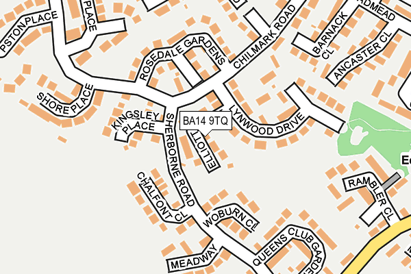 BA14 9TQ map - OS OpenMap – Local (Ordnance Survey)