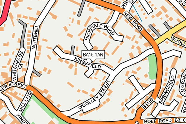 BA15 1AN map - OS OpenMap – Local (Ordnance Survey)