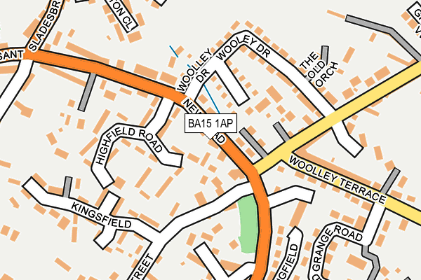 BA15 1AP map - OS OpenMap – Local (Ordnance Survey)