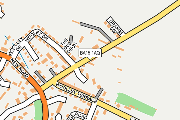 BA15 1AQ map - OS OpenMap – Local (Ordnance Survey)