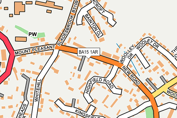 BA15 1AR map - OS OpenMap – Local (Ordnance Survey)