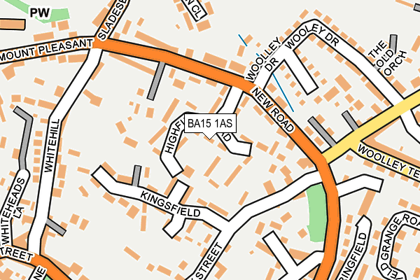 BA15 1AS map - OS OpenMap – Local (Ordnance Survey)