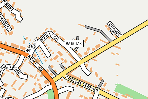 BA15 1AX map - OS OpenMap – Local (Ordnance Survey)