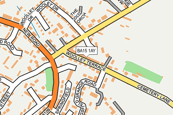 BA15 1AY map - OS OpenMap – Local (Ordnance Survey)