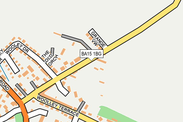 BA15 1BG map - OS OpenMap – Local (Ordnance Survey)