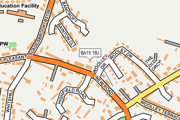 BA15 1BJ map - OS OpenMap – Local (Ordnance Survey)