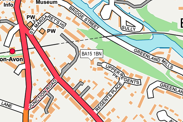 BA15 1BN map - OS OpenMap – Local (Ordnance Survey)