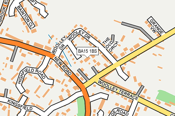 BA15 1BS map - OS OpenMap – Local (Ordnance Survey)