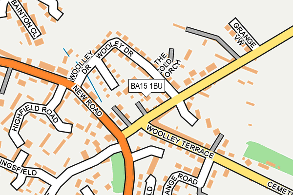 BA15 1BU map - OS OpenMap – Local (Ordnance Survey)