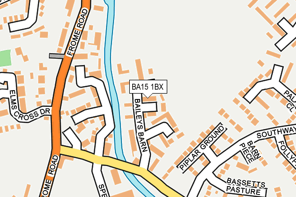 BA15 1BX map - OS OpenMap – Local (Ordnance Survey)