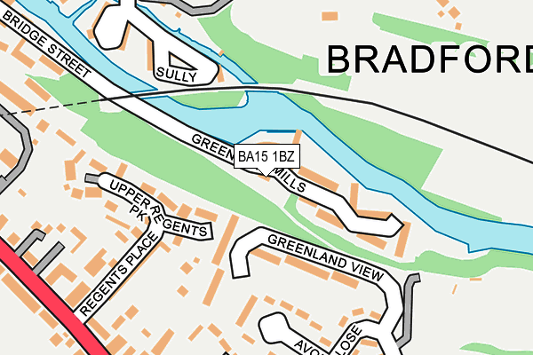 BA15 1BZ map - OS OpenMap – Local (Ordnance Survey)