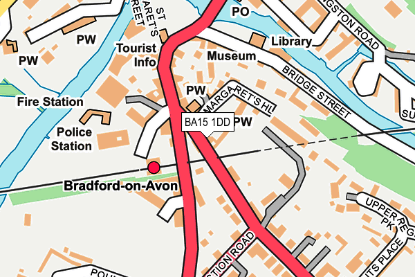 BA15 1DD map - OS OpenMap – Local (Ordnance Survey)