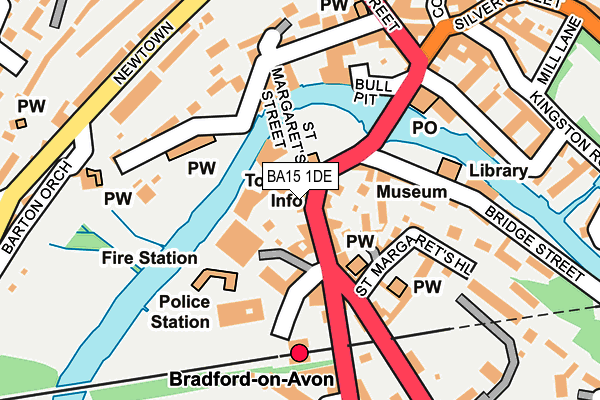 BA15 1DE map - OS OpenMap – Local (Ordnance Survey)