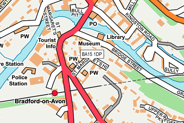 BA15 1DP map - OS OpenMap – Local (Ordnance Survey)