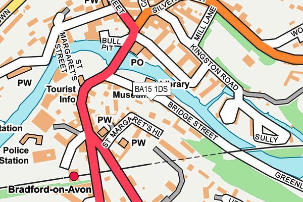 BA15 1DS map - OS OpenMap – Local (Ordnance Survey)