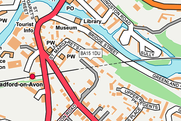 BA15 1DU map - OS OpenMap – Local (Ordnance Survey)