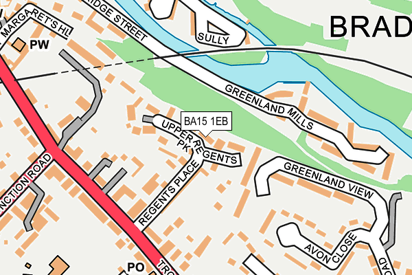 BA15 1EB map - OS OpenMap – Local (Ordnance Survey)