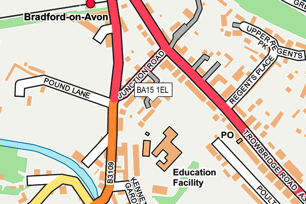 BA15 1EL map - OS OpenMap – Local (Ordnance Survey)