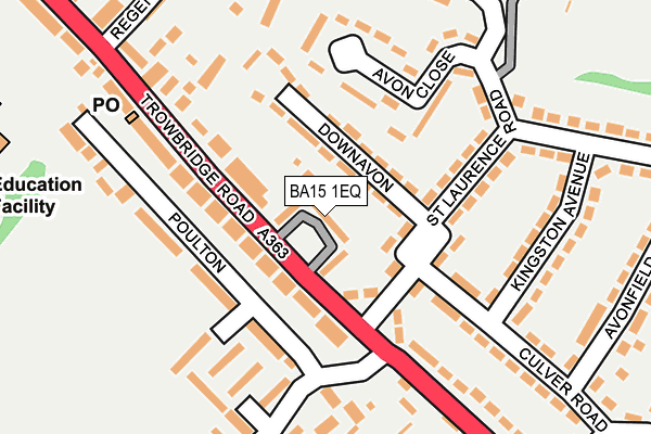 BA15 1EQ map - OS OpenMap – Local (Ordnance Survey)