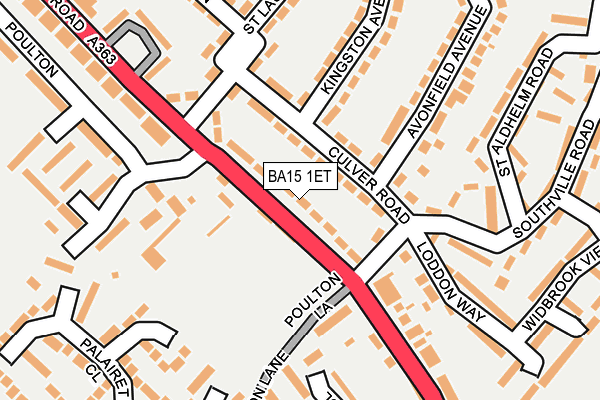 BA15 1ET map - OS OpenMap – Local (Ordnance Survey)