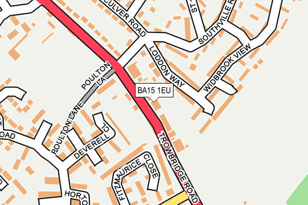 BA15 1EU map - OS OpenMap – Local (Ordnance Survey)