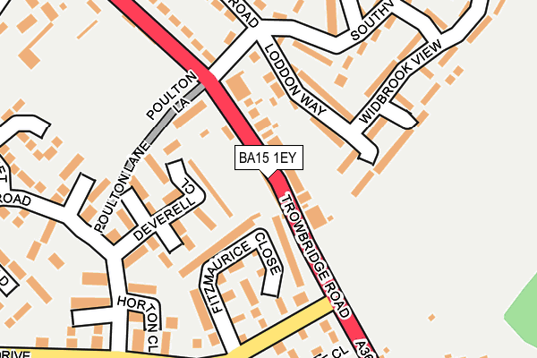 BA15 1EY map - OS OpenMap – Local (Ordnance Survey)
