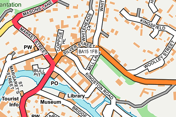 BA15 1FB map - OS OpenMap – Local (Ordnance Survey)