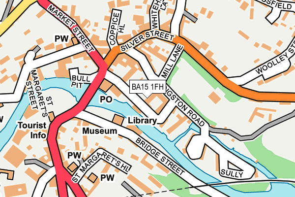 BA15 1FH map - OS OpenMap – Local (Ordnance Survey)