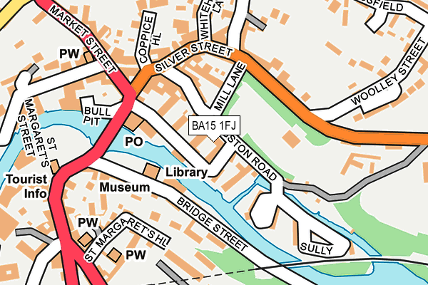 BA15 1FJ map - OS OpenMap – Local (Ordnance Survey)